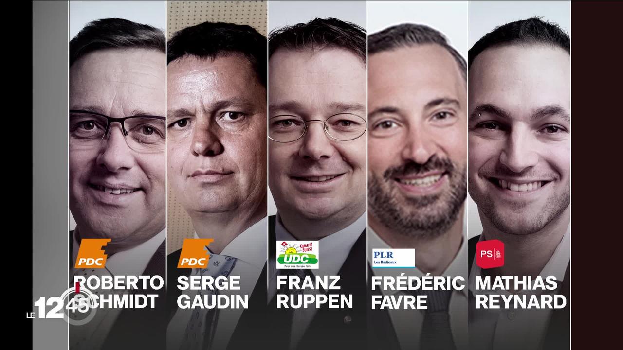 Élections en Valais: Christophe Darbellay élu sans se représenter. Cinq hommes en ligne pour les 4 derniers sièges