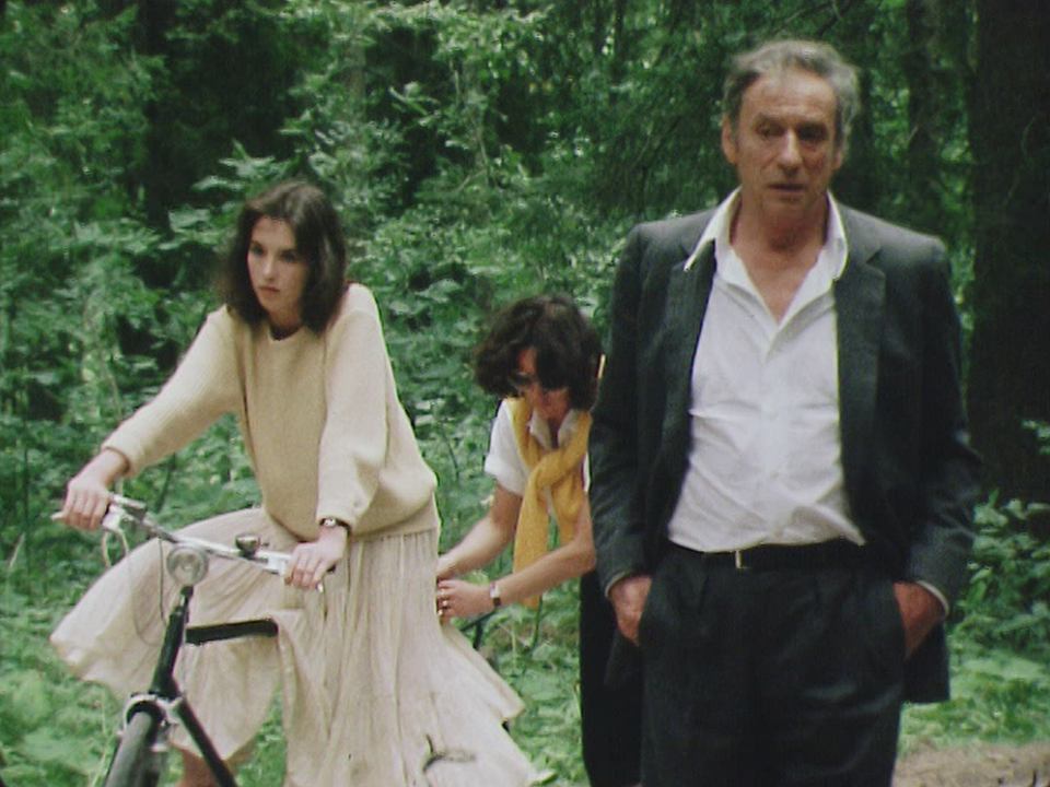 En tournage avec Yves Montand et Isabelle Adjani en 1981. [RTS]
