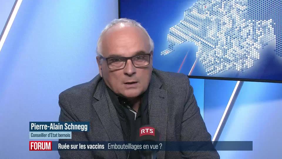 Nouvelles règles fédérales sur la troisième dose de vaccin: interview de Pierre-André Schnegg (vidéo)