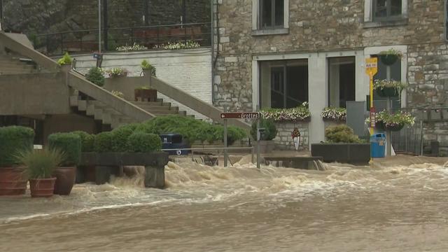 Importantes inondations en Belgique