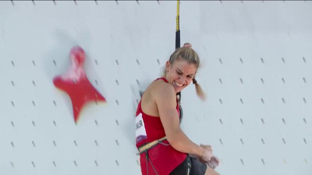 Escalade, vitesse dames: les deux passages de Petra Klingler (SUI) qui se classe 10e après la première épreuve