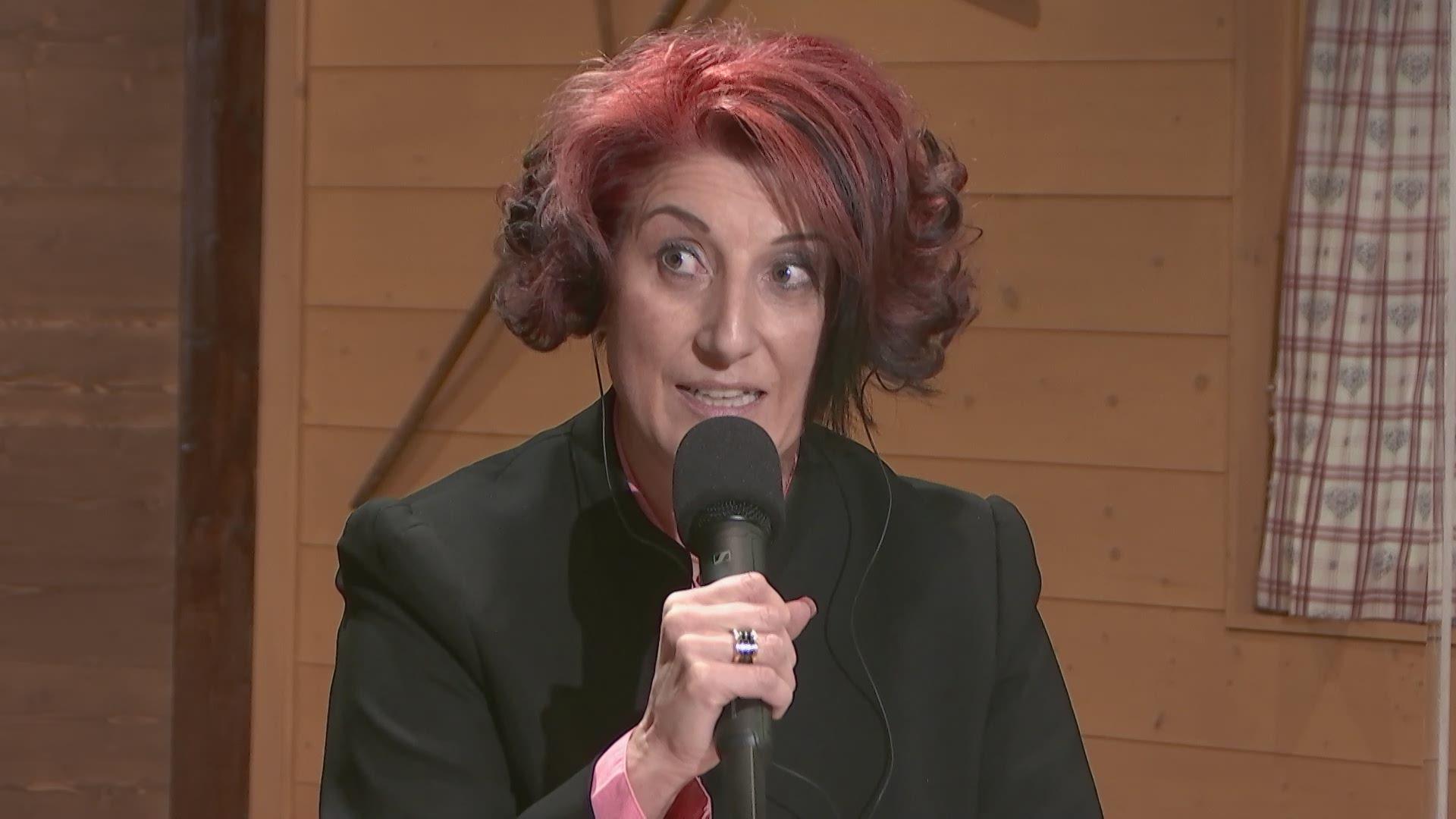 Luana Menoud Baldi, candidate du Centre pour l'élection au Conseil d'Etat fribourgeois. [RTS]