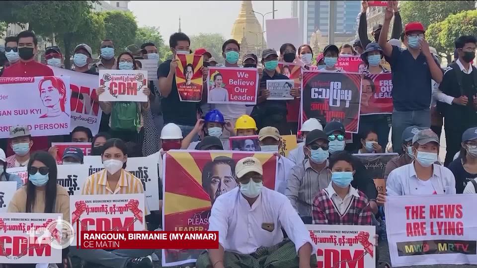 En Birmanie, la capitale économique, Rangoon, est en ébullition