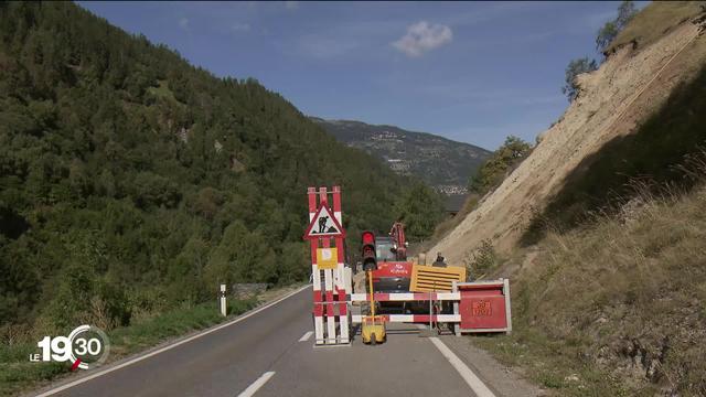 Face aux intempéries, l'entretien et la sécurisation des routes demandent de plus en plus de crédits. Exemple en Valais