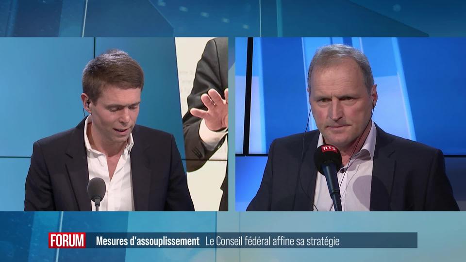 Mesures d'assouplissement du Conseil fédéral: réaction de Léonore Porchet et Pierre-André Page