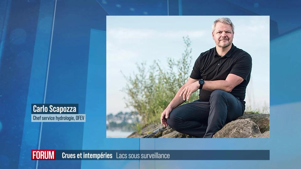 Risque de débordement des lacs: interview de Carlo Scapozza