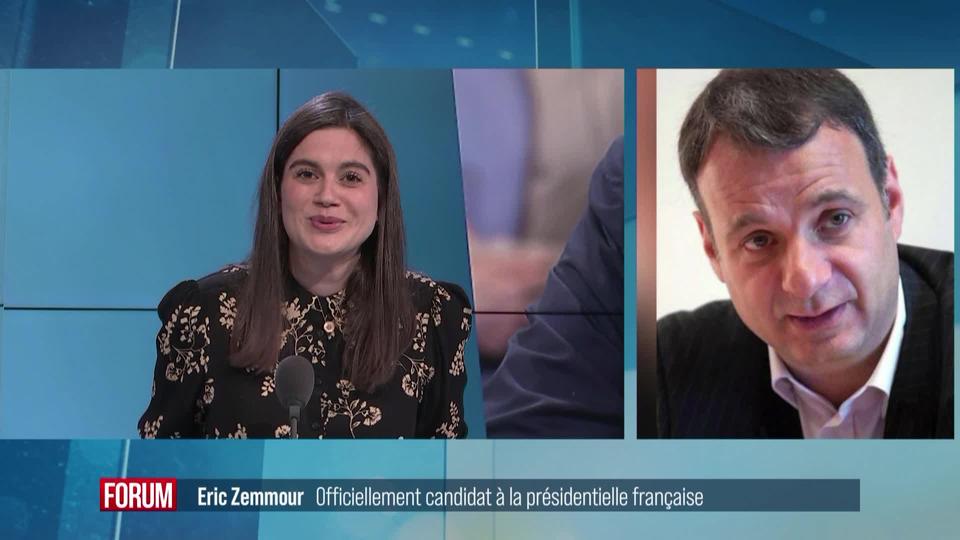 Eric Zemmour est officiellement candidat à la présidentielle française: interview de Bruno Cautrès