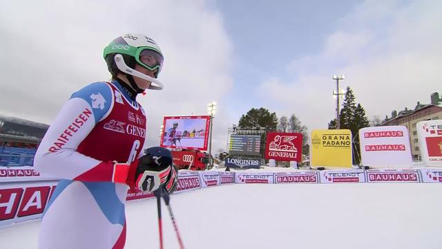 Are (SWE), slalom dames, 1e manche: la course de Michelle Gisin (SUI)