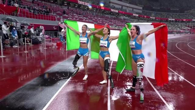Paralympiques, athlétisme, 100m T63 dames: Sofia Gonzalez et Elena Kratter aux 7 et 5e places, triplé italien!