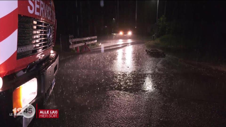 Intempéries: reportage à Alle (JU), village d'Ajoie inondé pour la sixième fois en cinq semaines.