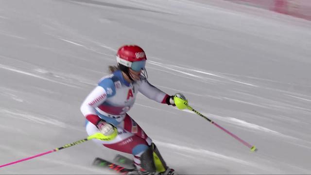 Flachau (AUT), slalom dames, 1re manche: Mélanie Meillard (SUI)