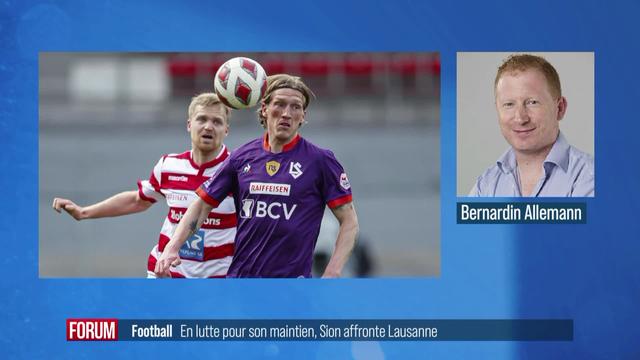 Football: en lutte pour le maintien, Sion fait match nul contre Lausanne (vidéo)
