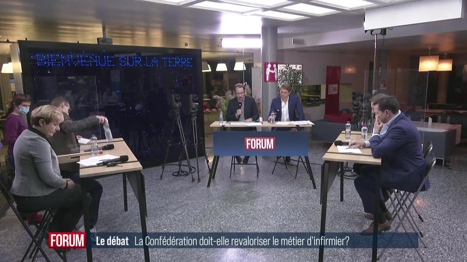 Le grand débat (vidéo) - La Confédération doit-elle revaloriser les soins infirmiers?