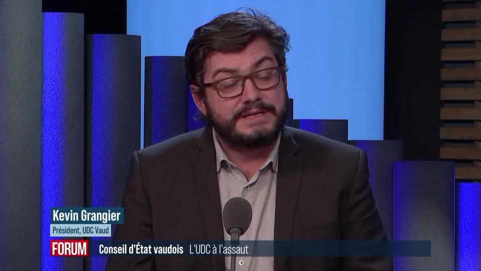 L'UDC à l'assaut du Conseil d'État vaudois: interview de Kevin Grangier (vidéo)