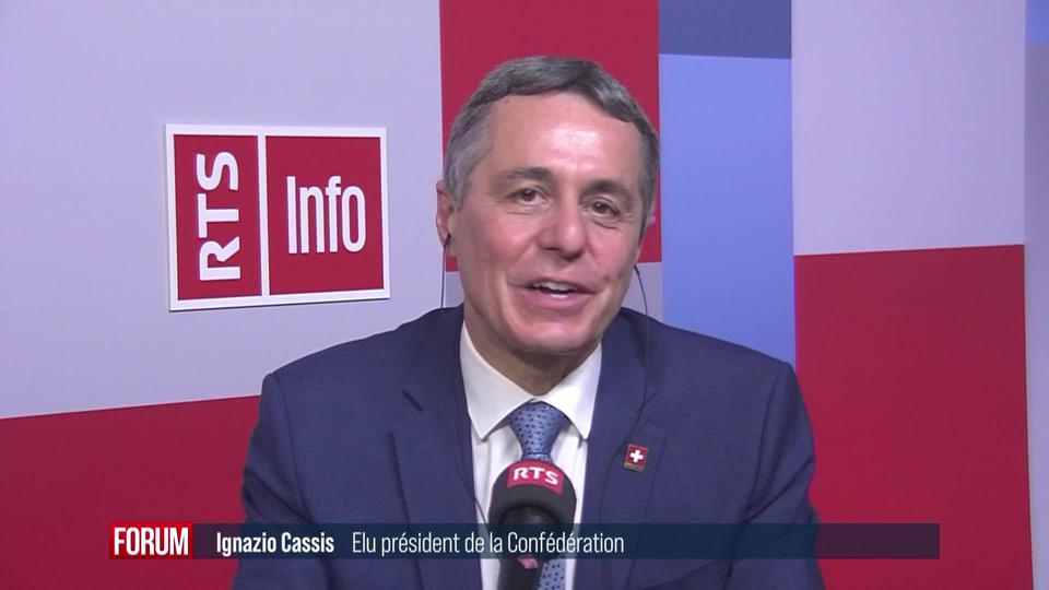 Ignazio Cassis élu président de la Confédération pour 2022: son interview