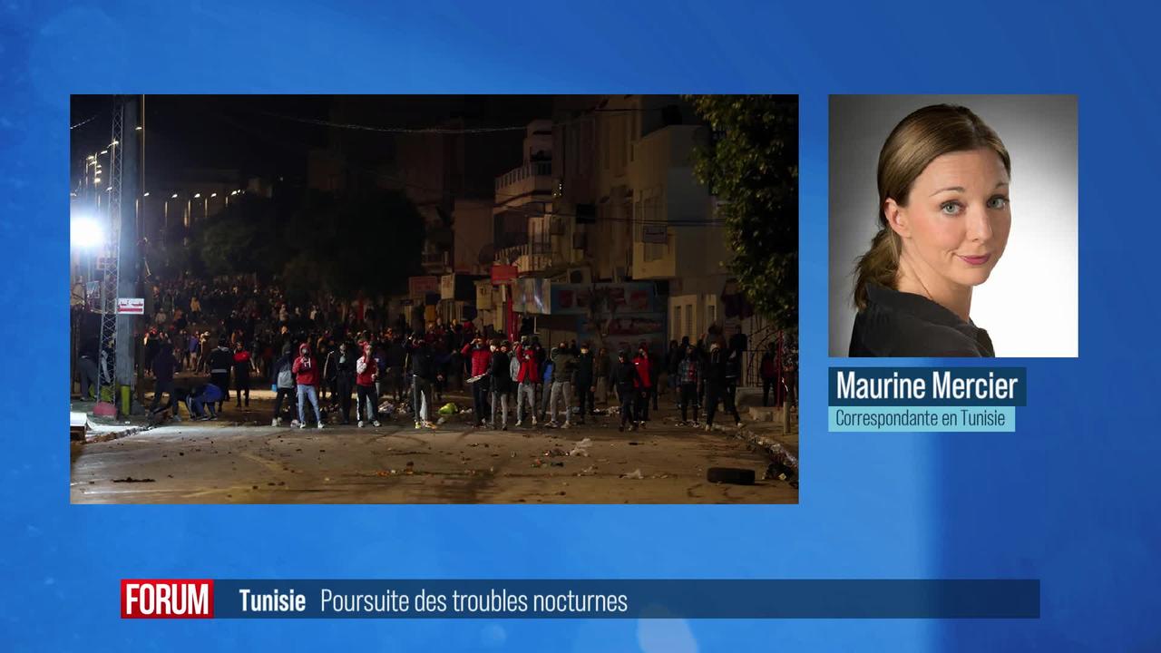 Les troubles et violences nocturnes se poursuivent en Tunisie