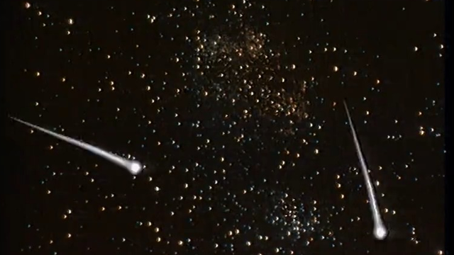 Pluie d'étoiles filantes dans la nuit d'août