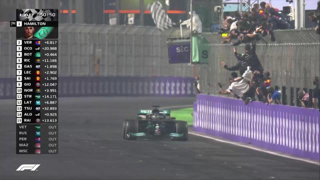 GP d'Arabie Saoudite (#21): Hamilton (GBR) s'impose dans une course folle devant Verstappen (NED) 2e et Bottas (FIN) 3e