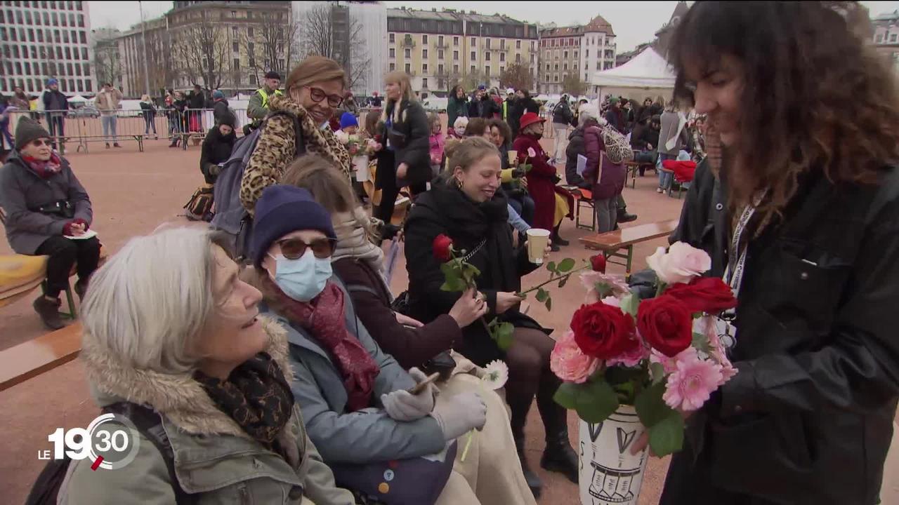 Une Landsgemeinde uniquement composée de femmes s’est tenue samedi à Genève, 50 ans après l’obtention pour les femmes du droit de vote en Suisse