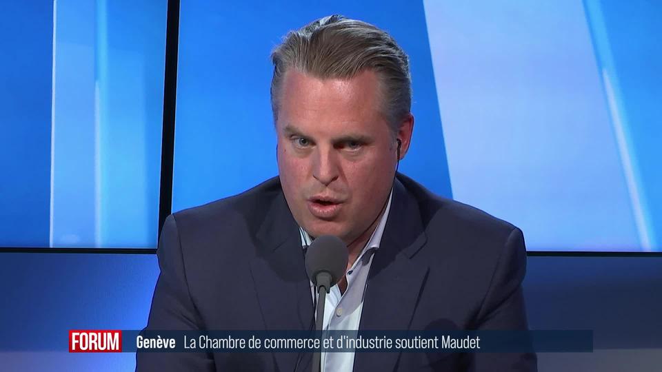 Genève: la Chambre de commerce, d’industrie et des services soutient Pierre Maudet (vidéo)