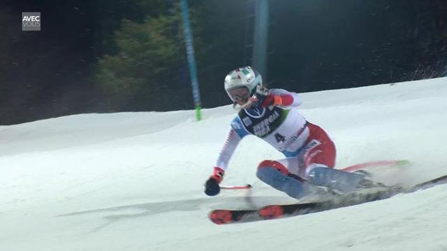 Zagreb (CRO), slalom dames, 2e manche: Michelle Gisin (SUI)