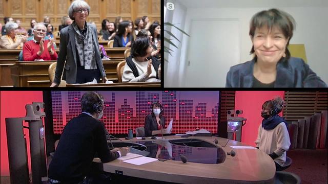 Les 50 ans du droit de vote des femmes en Suisse avec Gabrielle Nanchen et Doris Leuthard (2-2) (vidéo)