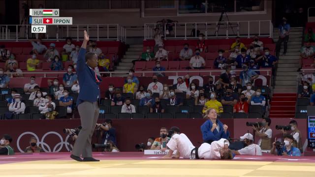 Judo 1-4, -52kg dames: Fabienne Kocher est inarrêtable avec un ippon parfaitement réaliser, la Suissesse file en demi-finale !