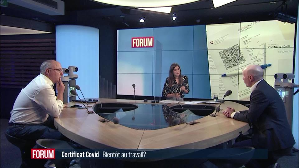 Bientôt un certificat Covid pour aller au travail? Débat entre Pierre-Yves Maillard et Marco Taddeï