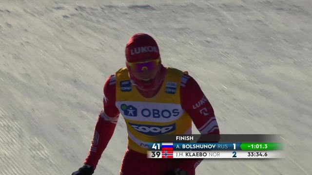 Falun (SWE), 15km messieurs: Alexander Bolshunov (RUS) signe une nouvelle victoire