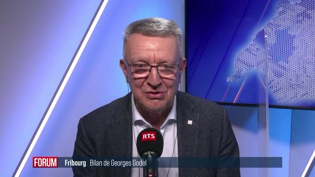 Fin de mandat pour trois membres du Conseil d’Etat fribourgeois: interview de Georges Godel (vidéo)