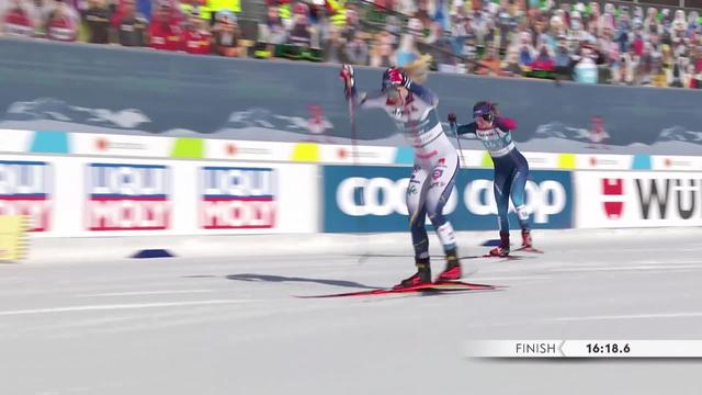 Oberstdorf (GER), sprint dames: Les Suissesses remportent la médaille d'argent et s'inclinent face aux Suédoises !