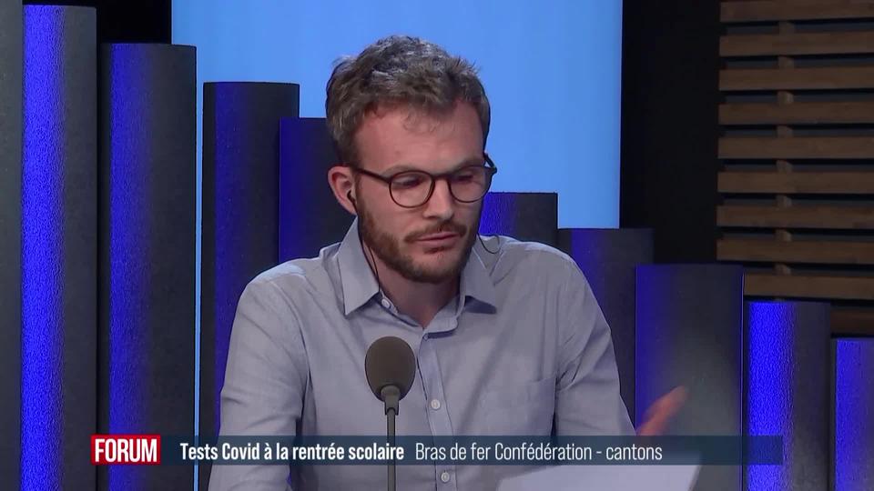 Faire ou non des tests Covid régulièrement à l’école, la question divise cantons et Confédération