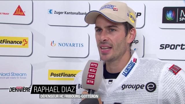 Hockey, National League, 6e journée: Zoug - Fribourg, réaction de Raphael Diaz