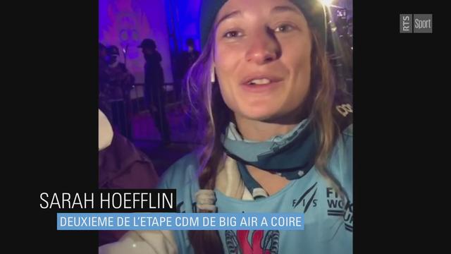 Ski freestyle: Sarah Hoefflin à l'interview après sa 2e place à Coire en Big Air