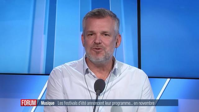 Les festivals de musique estivaux annoncent déjà leurs programmes: interview de Vincent Sager