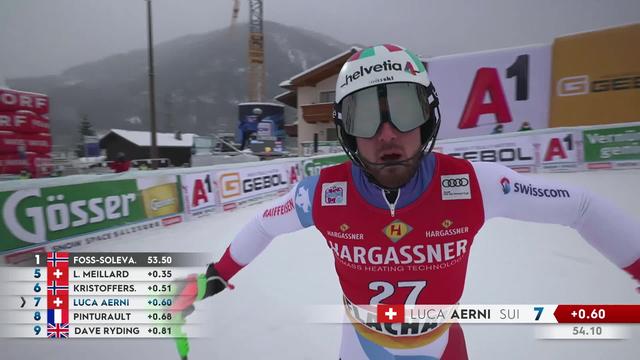 Flachau (AUT) slalom messieurs, 1re manche: Luca Aerni (SUI)