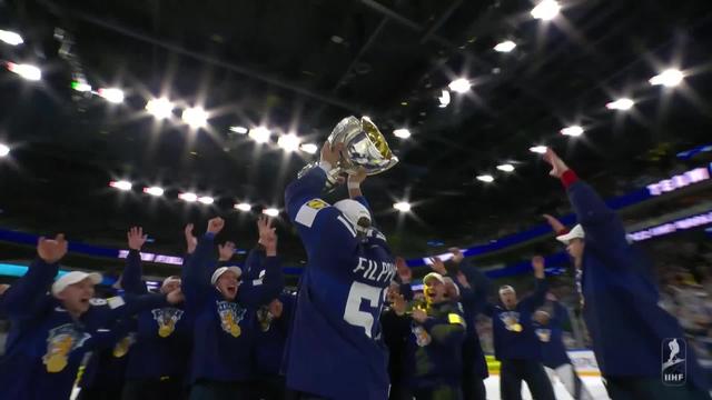 Finale, Finlande - Canada (4-3): malgré un retour des Canadiens dans le temps réglementaire, les Finlandais remportent leur 4e titre mondial en prolongations !