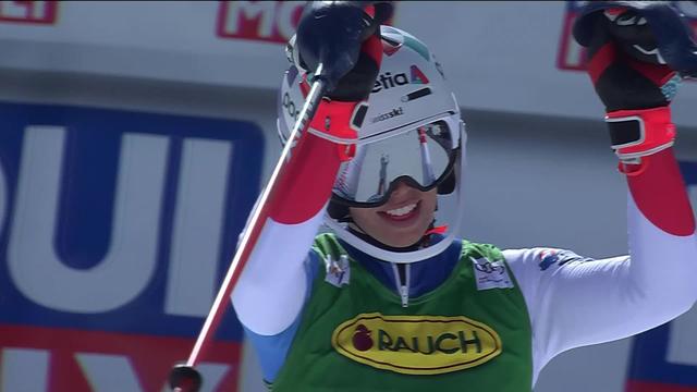 Courchevel (FRA), Slalom dames, 1re manche: le passage de Michelle Gisin (SUI)