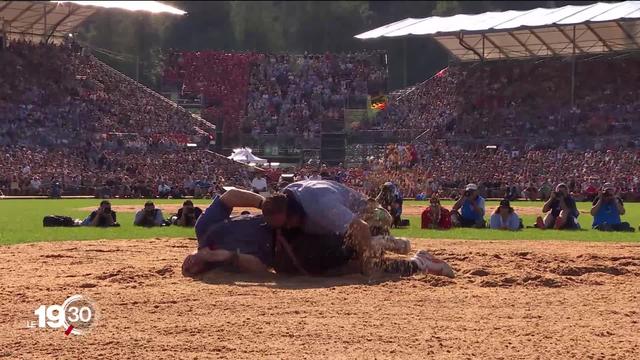 Le Lucernois Joel Wicki a été sacré roi de la lutte suisse lors de la fête fédérale de Pratteln.