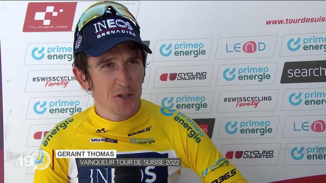 Le cycliste gallois Geraint Thomas remporte le Tour de Suisse
