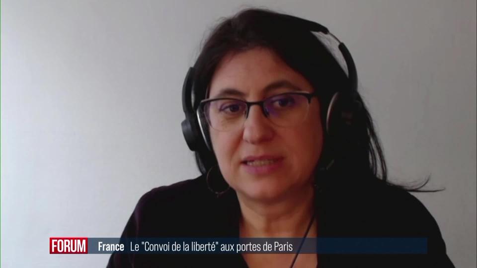 La manifestation des "convois de la liberté" arrive à Paris: interview de Sandra Hoibian (vidéo)