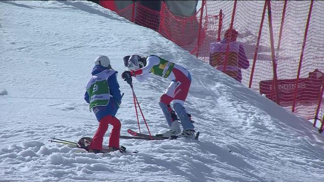 Courchevel (FRA), Slalom dames, 2e manche: élimination de Michelle Gisin (SUI)