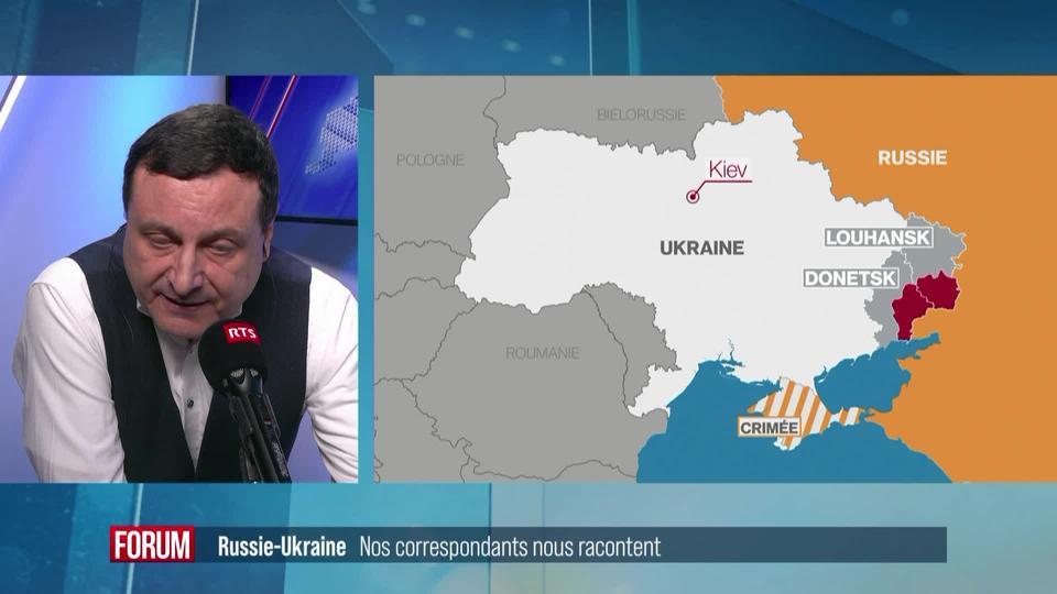 Invasion russe de l'Ukraine: le récit des correspondants de la RTS à Kiev et Moscou