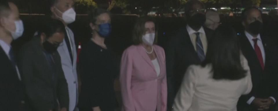 La présidente de la Chambre des représentants des Etats-Unis, Nancy Pelosi, est arrivée à Taïwan