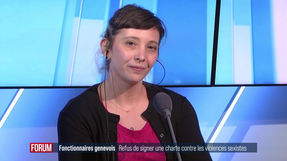 Francesca Marchesini s’exprime sur le refus de la charte contre les violences sexistes par la faîtière des syndicats des fonctionnaires genevois