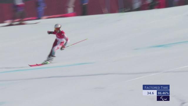 Paralympiques - Ski: Théo Gmür 3e après la 1re manche du géant