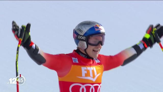 Ski alpin: Marco Odermatt a délivré une prestation hors-normes pour remporter le Super-G de Bormio. Loïc Meillard l’accompagne sur le podium