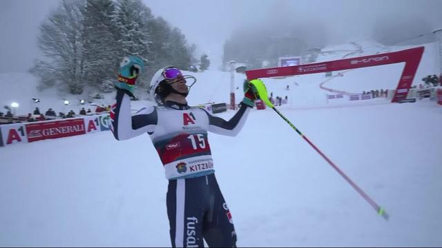 Kitzbühel (AUT), slalom messieurs, 2e manche: un premier succès historique pour Ryding (GBR)