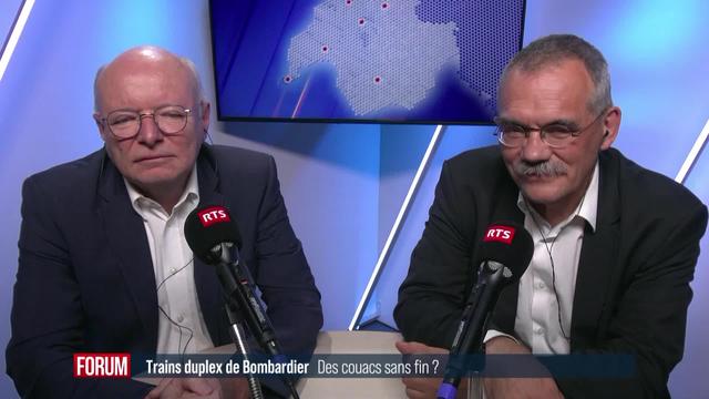 Les trains Bombardier des CFF déçoivent: interview de Vincent Ducrot et Jean-François Steiert