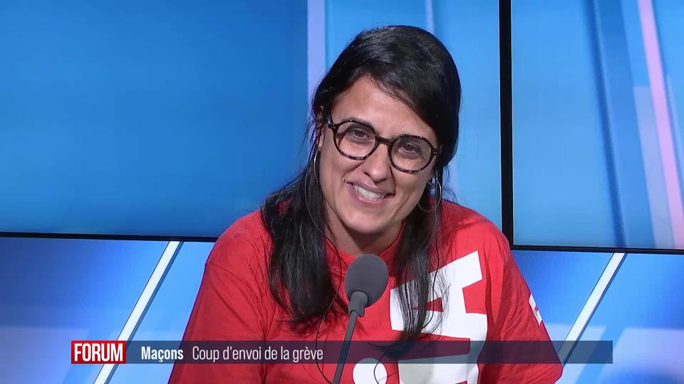 Journée de grève dans le domaine de la maçonnerie: interview de Anna Gabriel